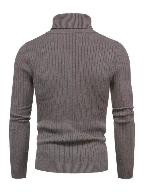R&B | Border Slim Fit Rollkragenpullover Herren