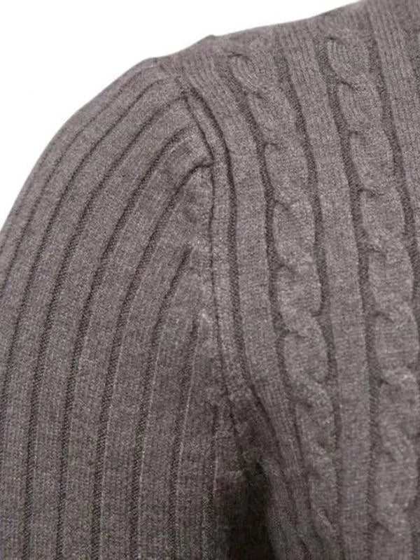 R&B | Border Slim Fit Rollkragenpullover Herren