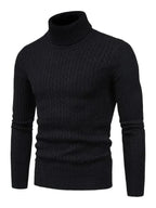 R&B | Border Slim Fit Rollkragenpullover Herren