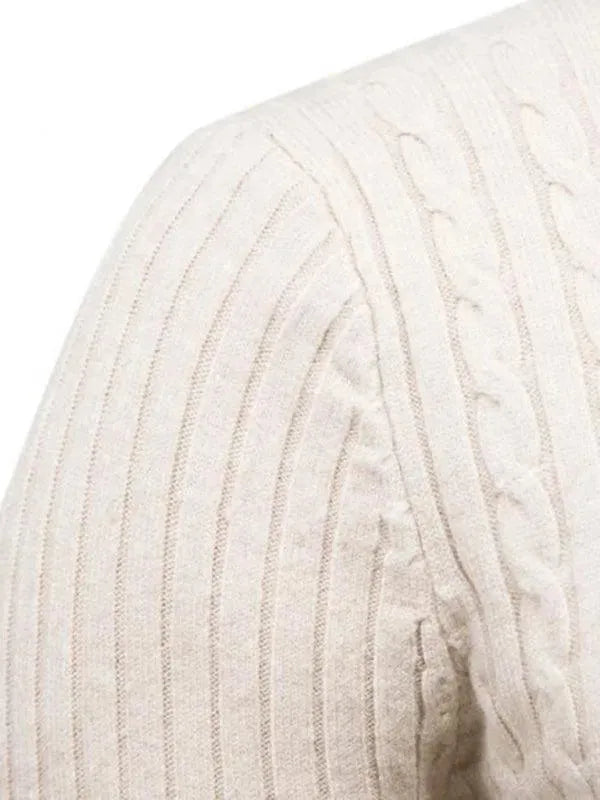 R&B | Border Slim Fit Rollkragenpullover Herren