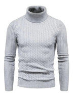 R&B | Border Slim Fit Rollkragenpullover Herren