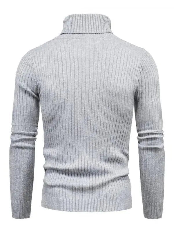 R&B | Border Slim Fit Rollkragenpullover Herren