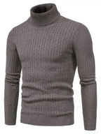 R&B | Border Slim Fit Rollkragenpullover Herren