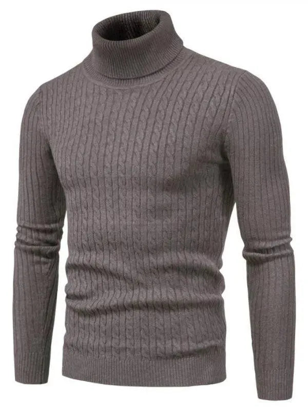 R&B | Border Slim Fit Rollkragenpullover Herren