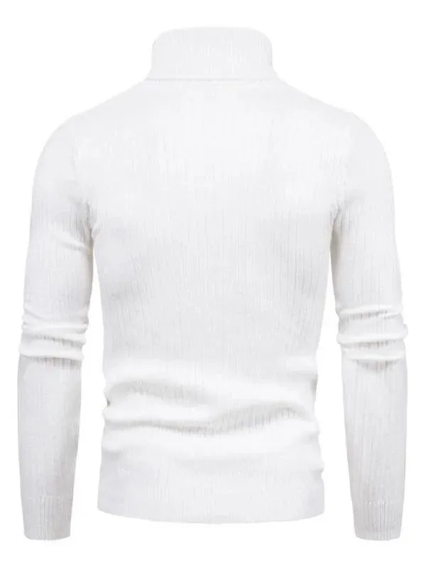 R&B | Border Slim Fit Rollkragenpullover Herren