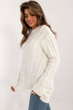 R&B | Strickkleid mit Kabelmuster Warm und Komfortabel Eleganter Stil