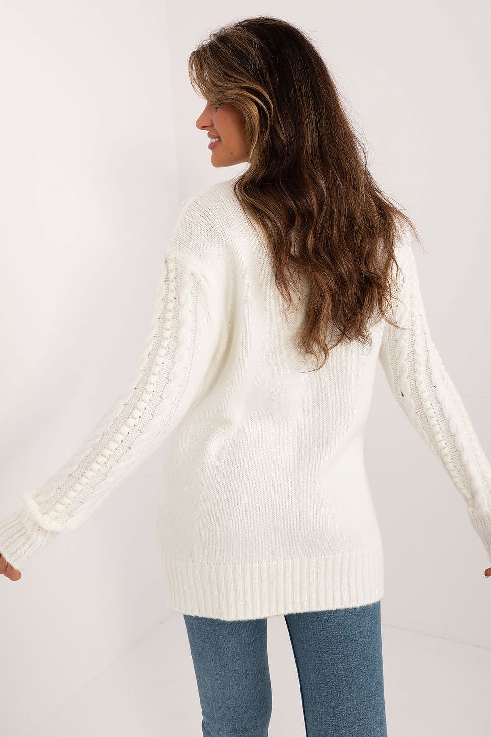 R&B | Strickkleid mit Kabelmuster Warm und Komfortabel Eleganter Stil