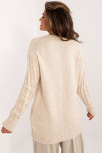 R&B | Strickkleid mit Kabelmuster Warm und Komfortabel Eleganter Stil
