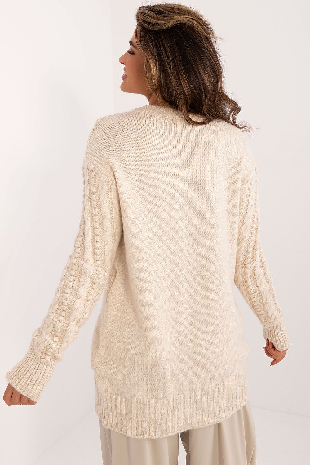 R&B | Strickkleid mit Kabelmuster Warm und Komfortabel Eleganter Stil