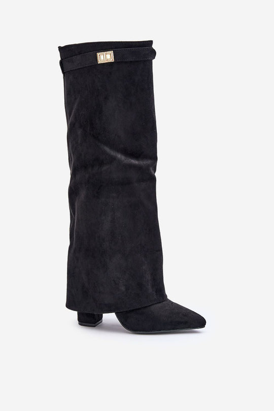 R&B | Elegante Kniehoge Stiefel mit Riemchen