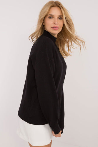 R&B | Strickpullover mit Hohem Kragen Lässige Passform Soft und Bequem