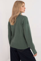 R&B | Strickpullover mit Hohem Kragen Lässige Passform Soft und Bequem