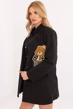 R&B | Blazer mit Bärenstickerei Einzigartig und Stilvoll Lässige Eleganz
