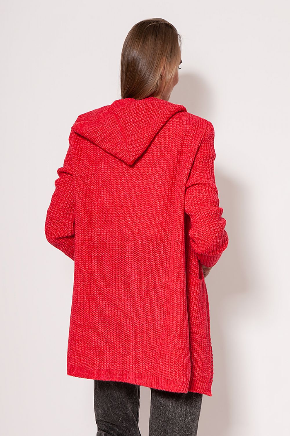R&B | Strickjacke mit Kapuze Soft und Warm Lässiger Look