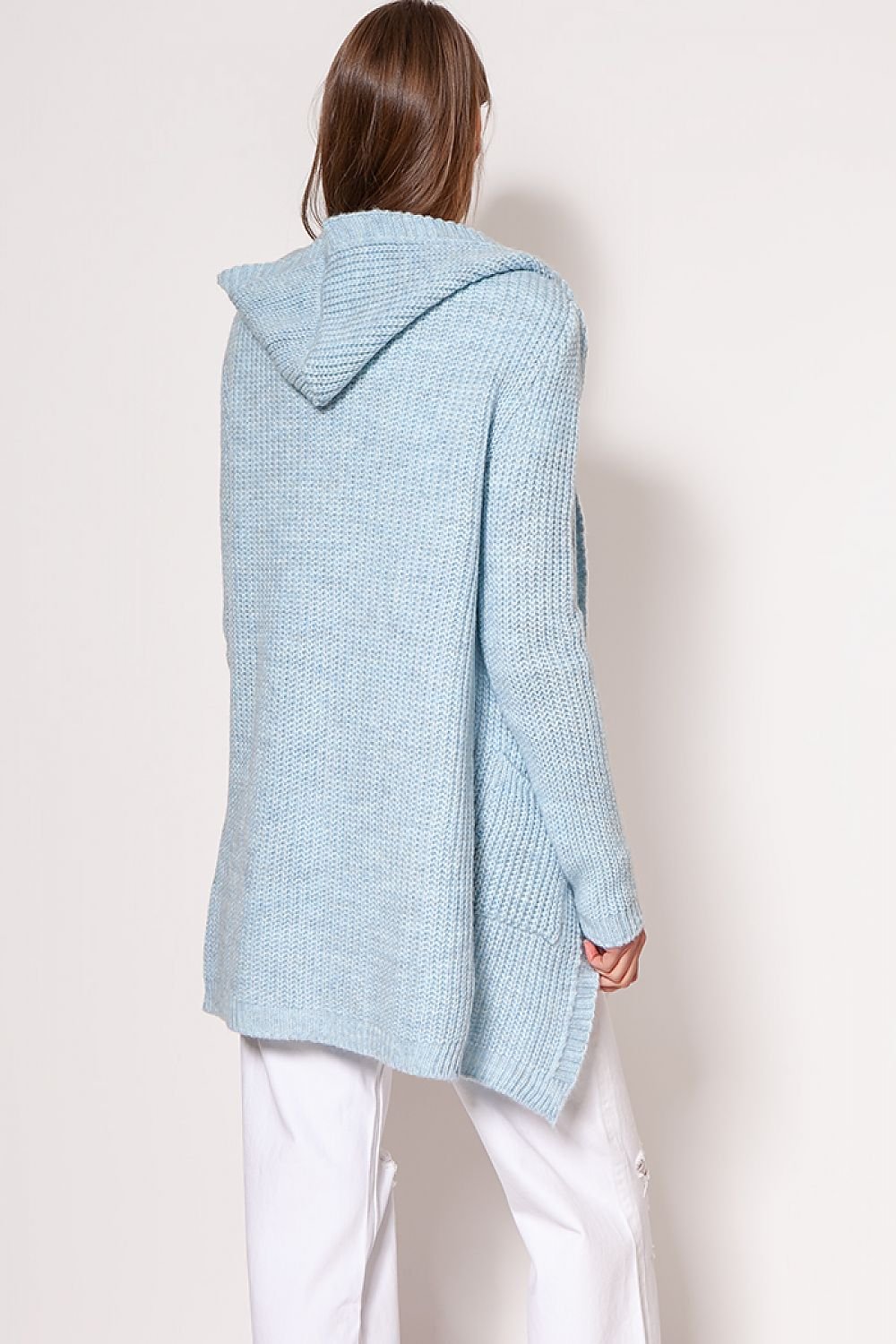 R&B | Strickjacke mit Kapuze Soft und Warm Lässiger Look