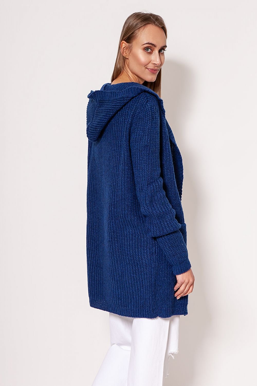 R&B | Strickjacke mit Kapuze Soft und Warm Lässiger Look