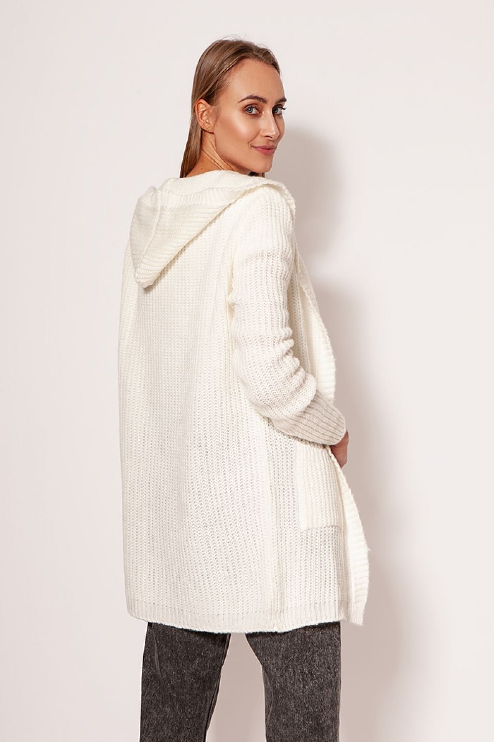 R&B | Strickjacke mit Kapuze Soft und Warm Lässiger Look