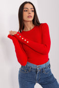 R&B | Rippstrick Bluse mit Knöpfen Weich und Elegant Zeitloses Aussehen