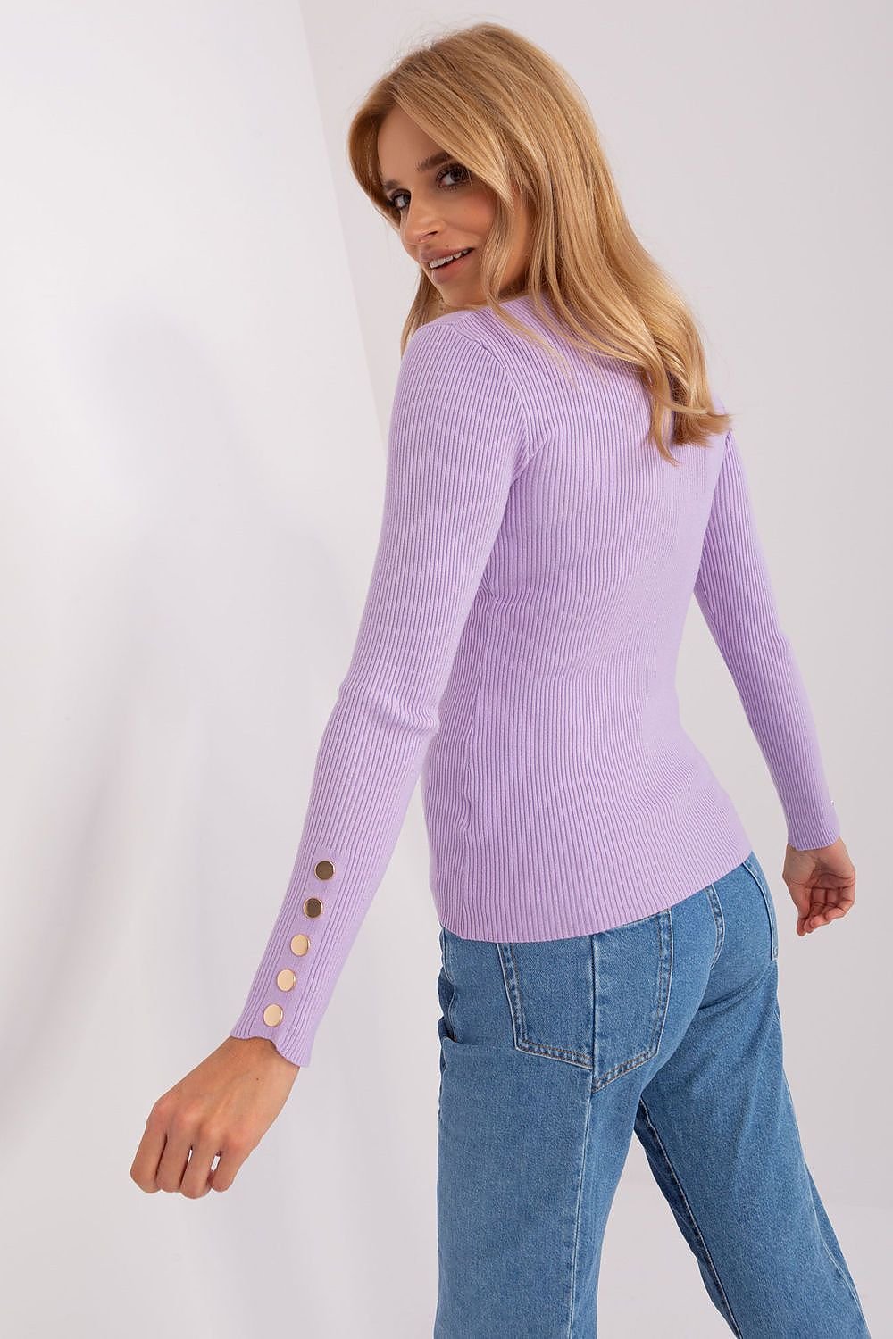 R&B | Rippstrick Bluse mit Knöpfen Weich und Elegant Zeitloses Aussehen