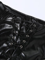 R&B | Cutout Schnürung PU-Hose