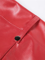 R&B | Cutout Schnürung PU-Hose