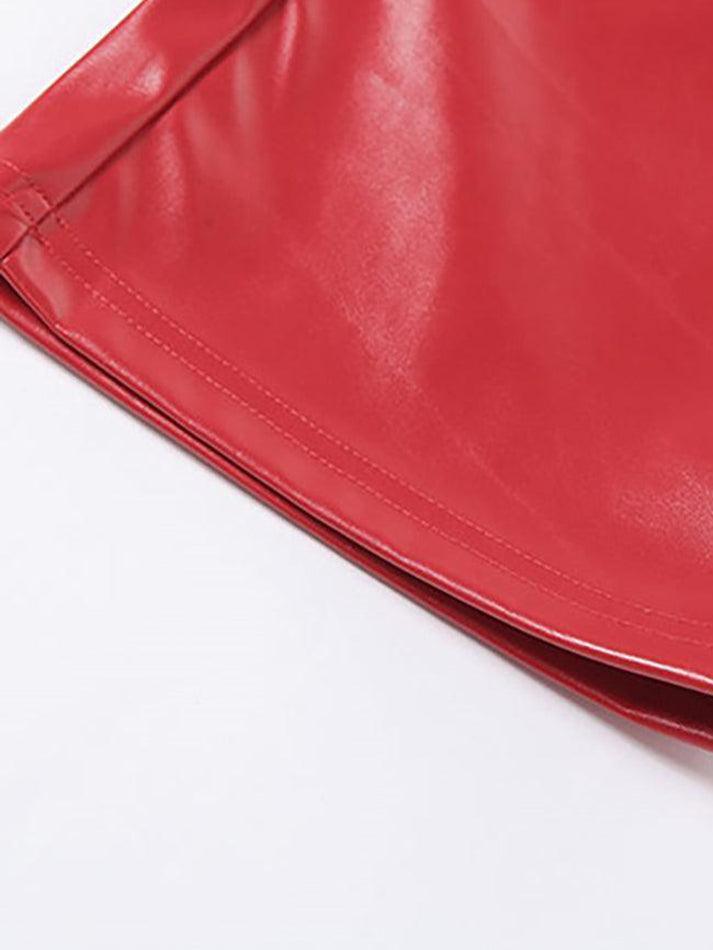 R&B | Cutout Schnürung PU-Hose