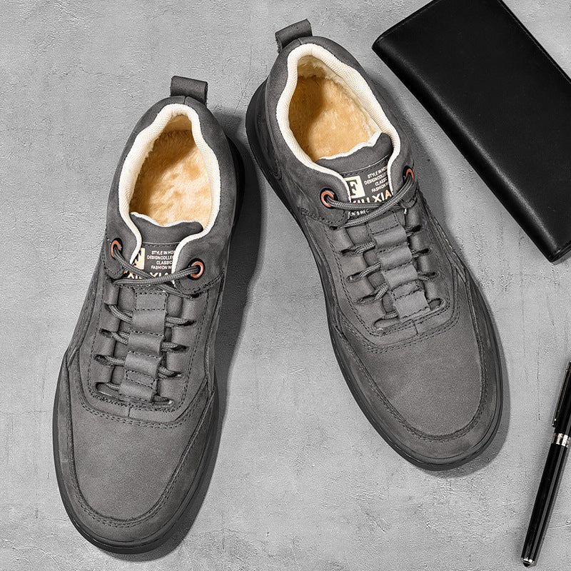 Exklusive Ledersneaker mit Schnürung R&B