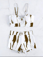 R&B | Schlitzbadeanzug mit hoher Taille und flachem Winkel
