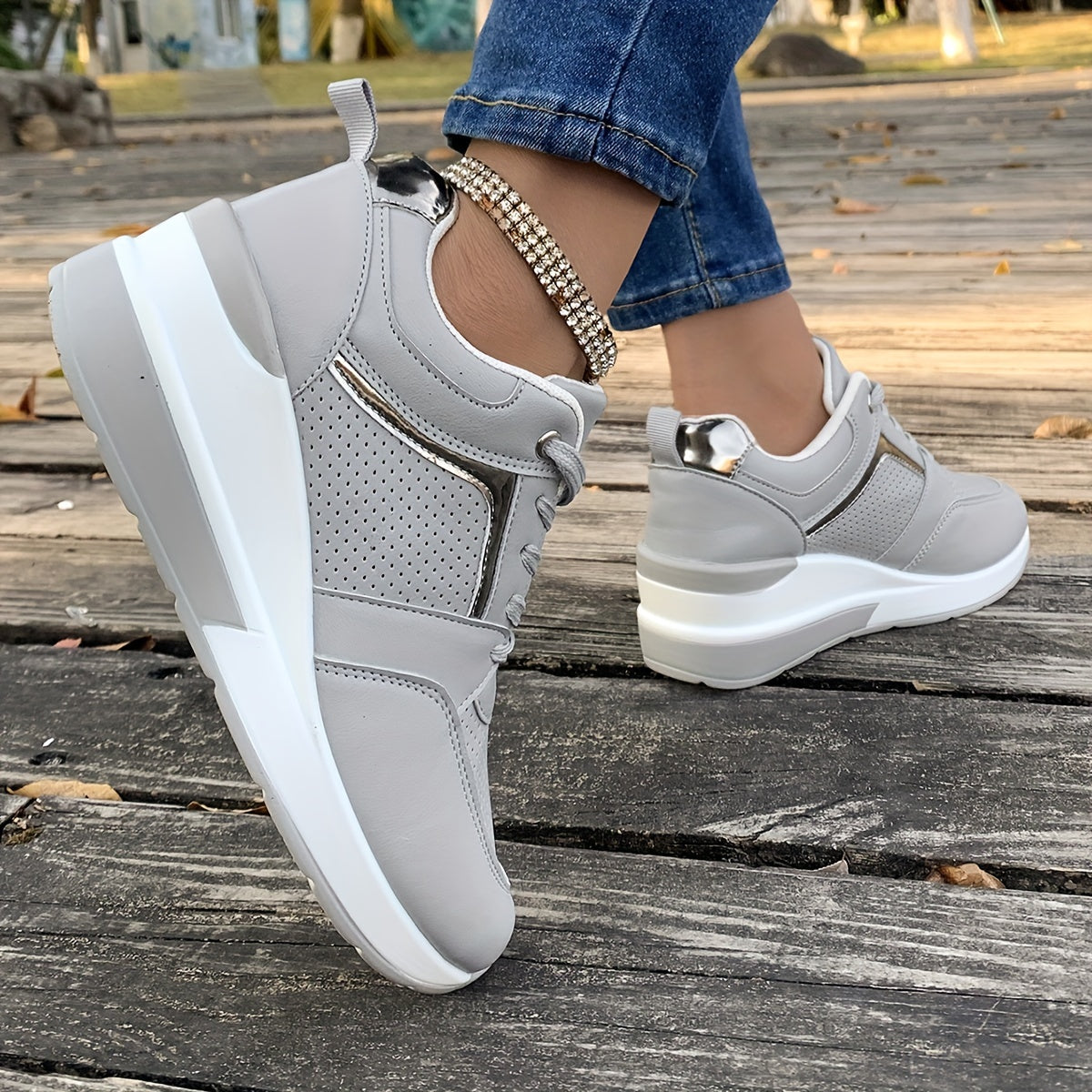 R&B | Einfarbige Sneaker Für Damen Ideal Für Den Alltag