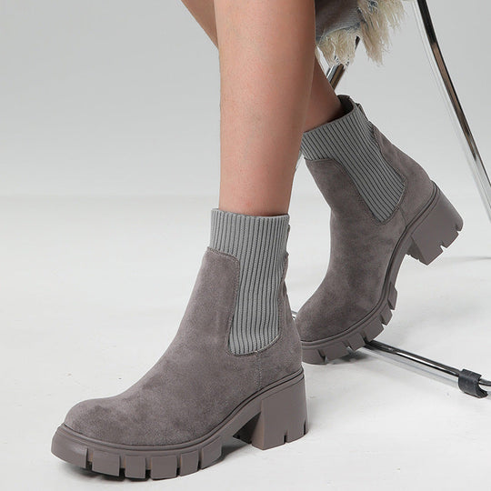 Elegante Wildleder-Winterschuhe für Damen R&B