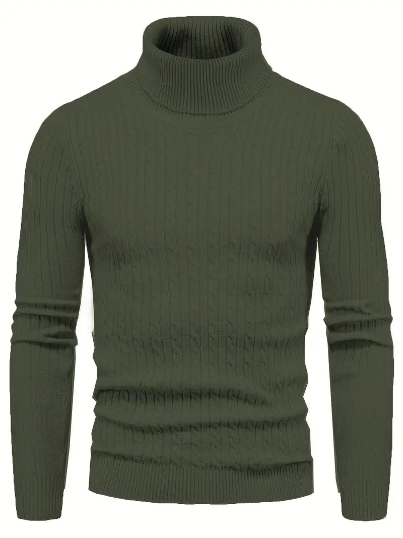 R&B - Strick Herren Rollkragenpullover