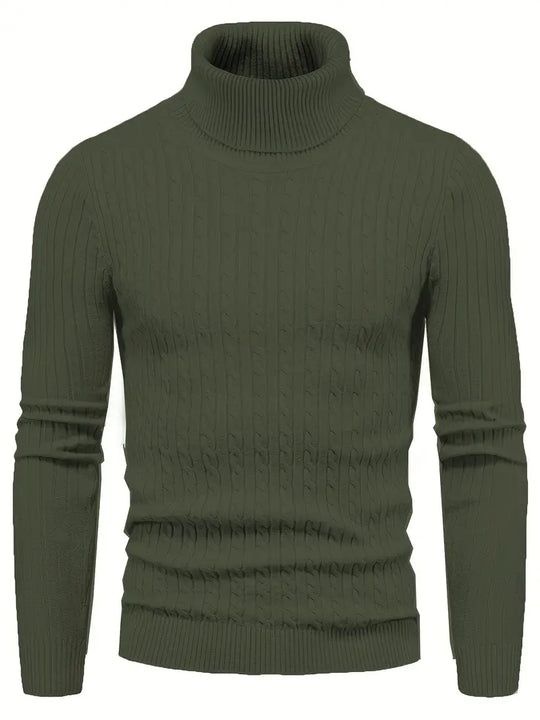 R&B - Strick Herren Rollkragenpullover