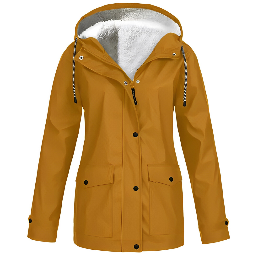 R&B | Fleecegefütterte Damen Regenjacke