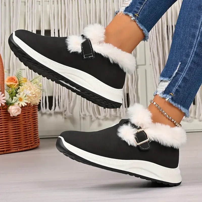 Wasserdichte Plüsch-Winterschneestiefel R&B R&B