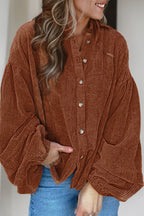 R&B | Lockere Hemd Aus Cord Polyester Stilvoll und Bequem