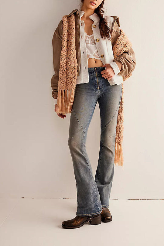 R&B | Jacke Stehkragen Einfarbiger Cardigan Pullover