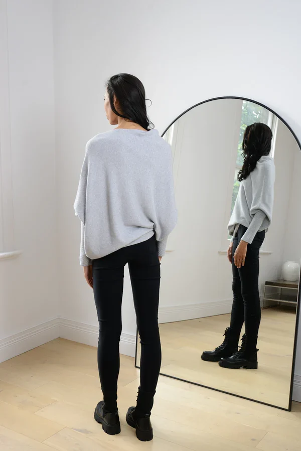 R&B | Asymmetrisch Drapierter Pullover
