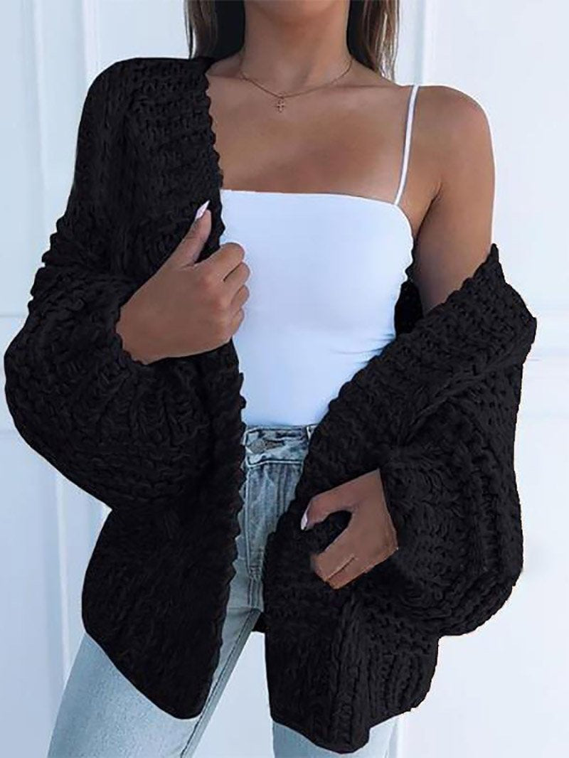 R&B | Chunky Strickcardigan Weich und Warm Trendiger Komfort