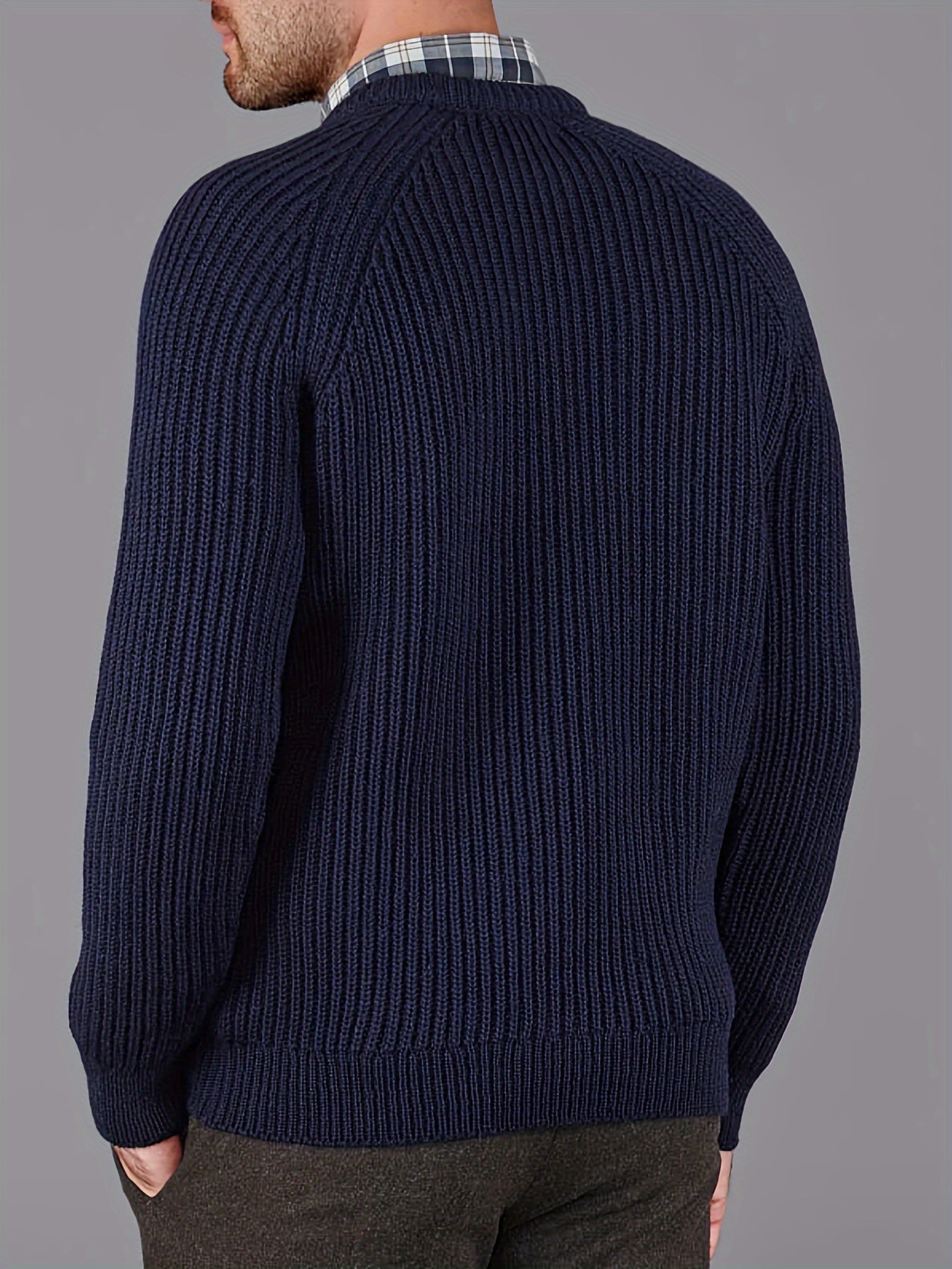 R&B | Dicke Strickjacke Im Robusten Design Wolle Wärme und Komfort