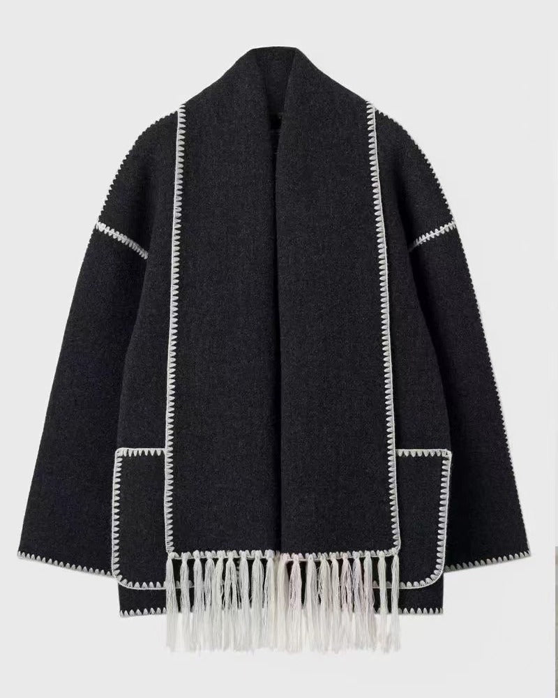 R&B | Hepburn-Stil Wollcape Mantel