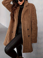 R&B | Elegante Damen Brauner Pelzmantel