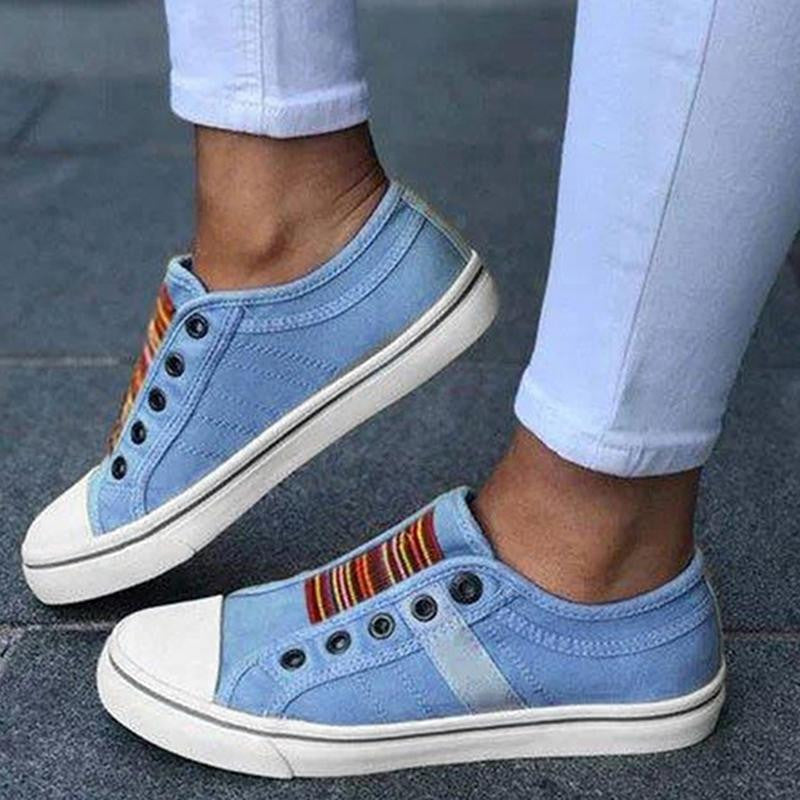 Orthopädische Pantoletten, Vintage Denim Schuhe R&B R&B