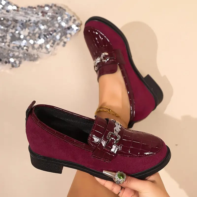 Damen-Loafer mit Metallkette R&B R&B