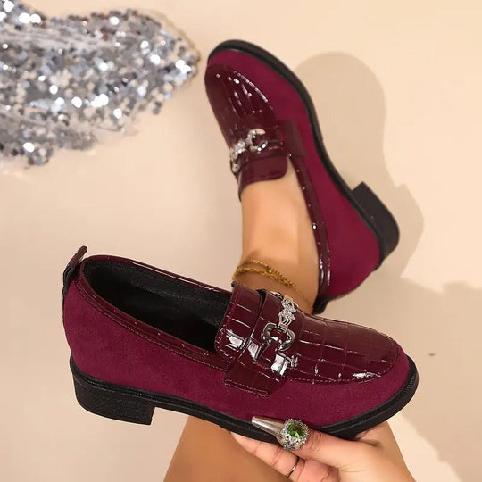Damen-Loafer mit Metallkette R&B R&B