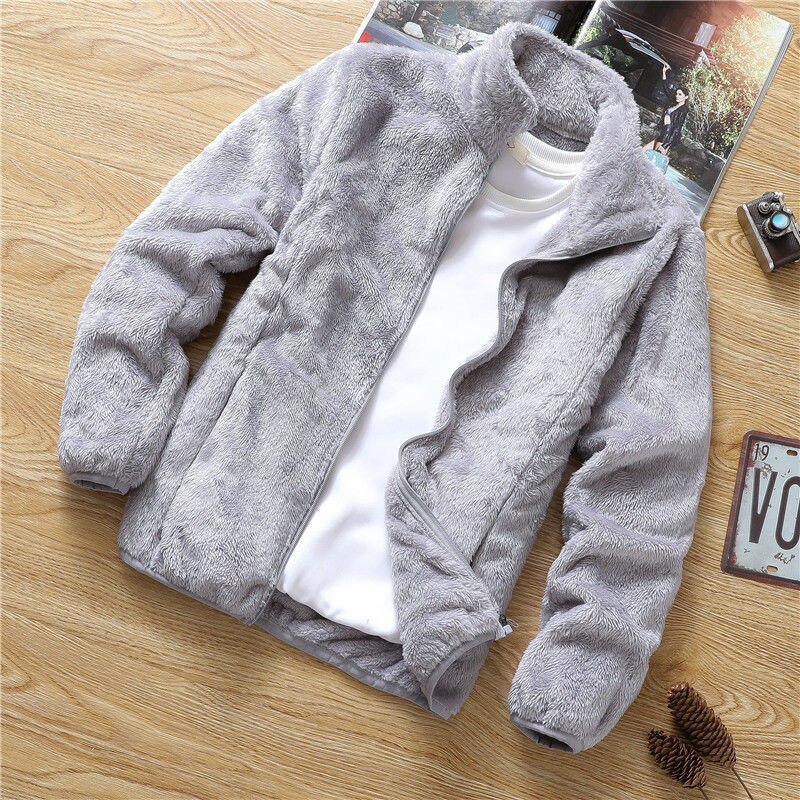 R&B | Doppelseitige Fleece Jacke