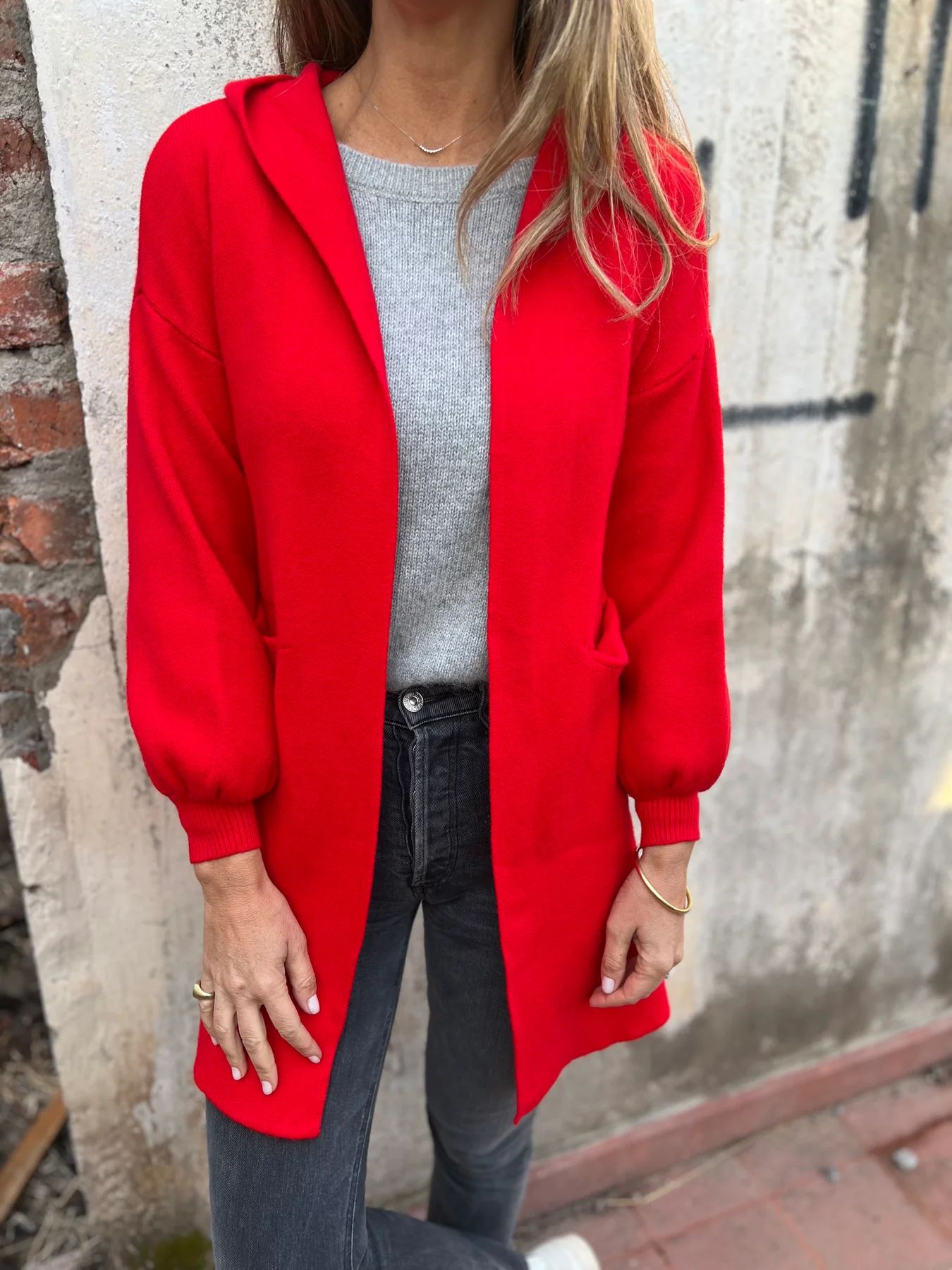 R&B | Casual-Jacke mit Kapuze und Taschen