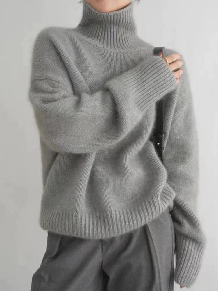 R&B | weich gestrickter Pullover mit Rollkragen für kühle Tage