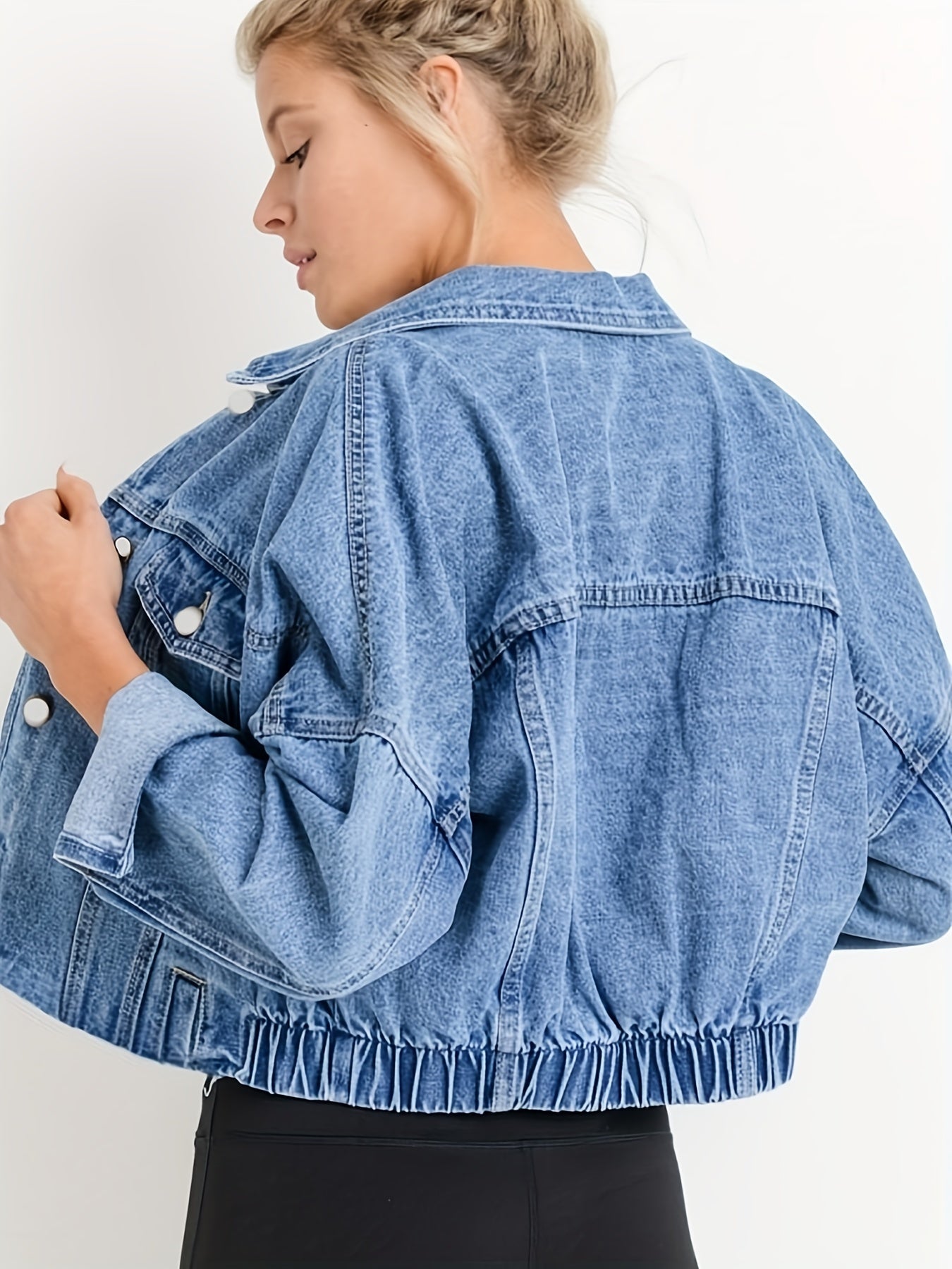 R&B | Jeansjacke mit Reverskragen für Den Herbst