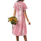 R&B | Hemdkragen kariertes Kleid