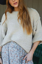 R&B | Strickpullover mit Rundhalsausschnitt für täglichen Komfort